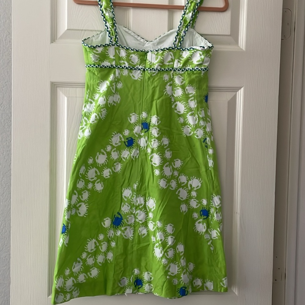Lilly Pulitzer Green Floral Mini Dress - Picture 2 of 7